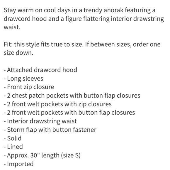 NEW Michael Kors Drawstring Hooded Coat - Picture 4 of 4